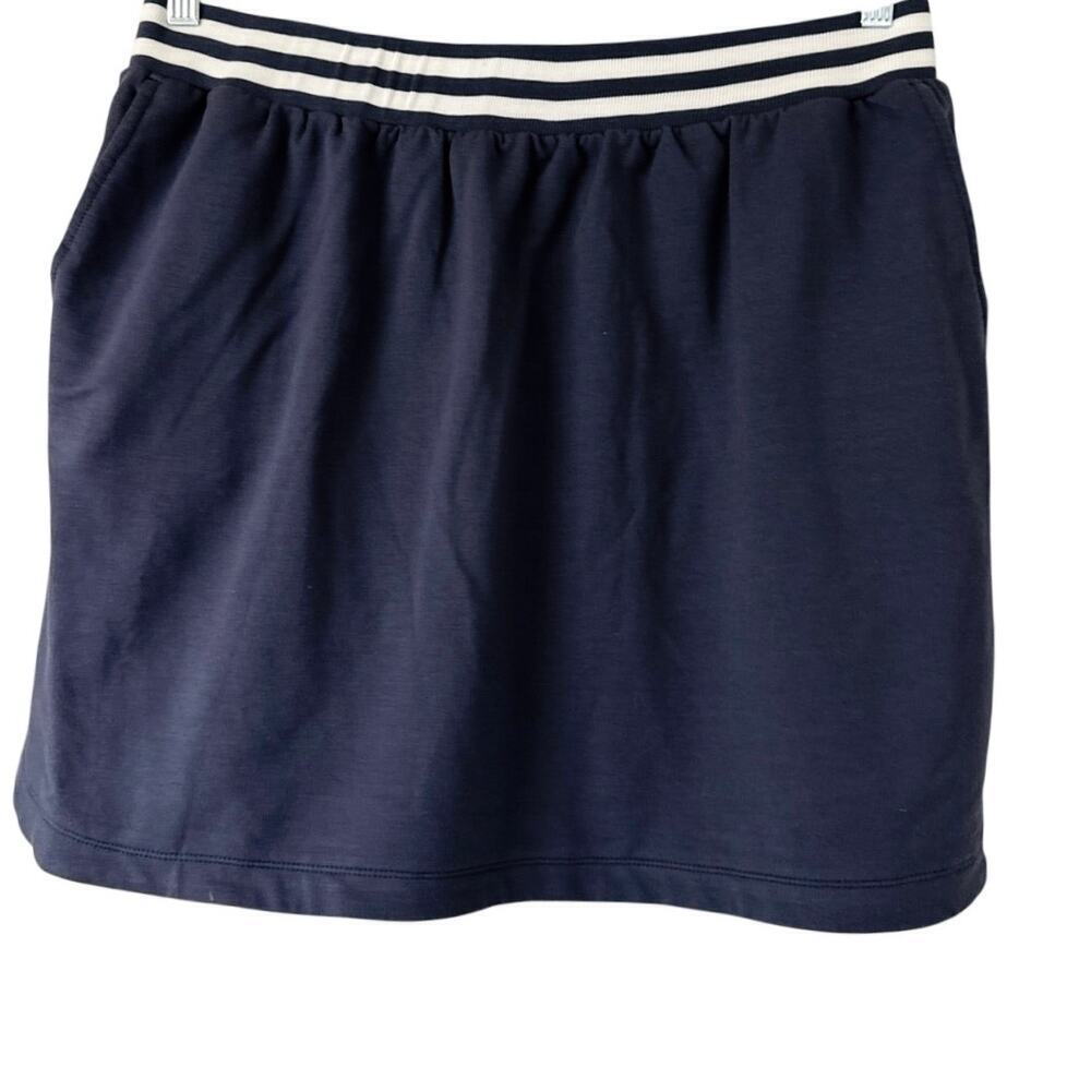 Summersalt The Softest French Terry Pull-On Skirt Navy Women's XL